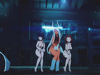 MMD R18 Jirou Mirko Ochaco sexy girls